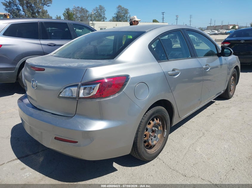 2013 Mazda 3 VIN JM1BL1TG4D1765999 IAAI salvage auction — LEFT SIDE, Salvage (California), sold $700 on 2026-07-22 (photo 4)