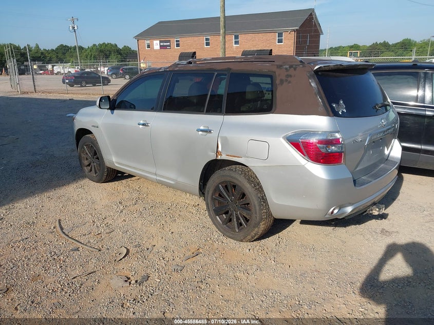 2008 Toyota Highlander hybrid VIN JTEEW44A682011269 IAAI salvage auction — NORMAL WEAR, Clear-Dealer Only (North Carolina), sold $500 on 2026-07-27 (photo 3)