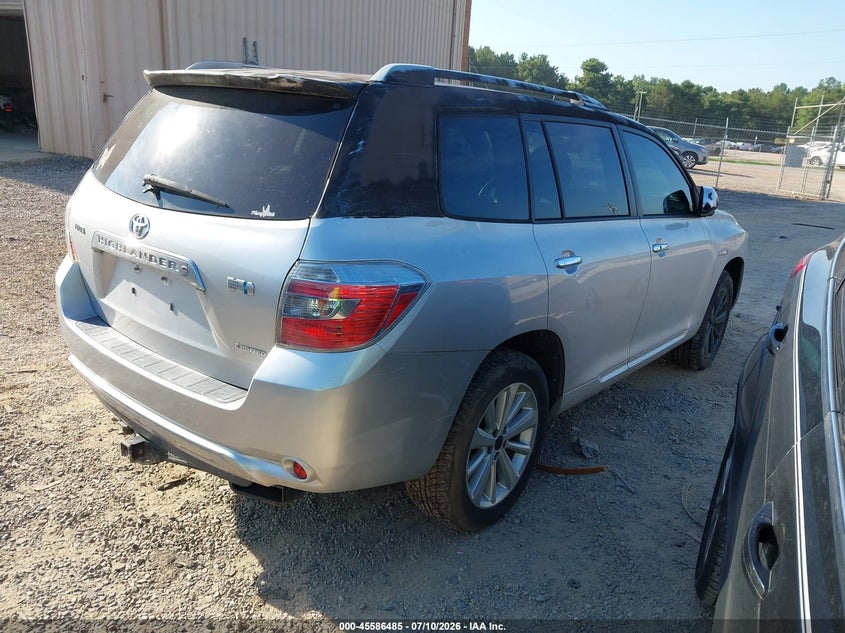 2008 Toyota Highlander hybrid VIN JTEEW44A682011269 IAAI salvage auction — NORMAL WEAR, Clear-Dealer Only (North Carolina), sold $500 on 2026-07-27 (photo 4)