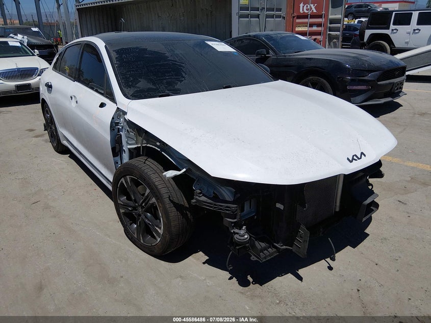 2022 Kia K5 VIN 5XXG64J22NG124927 IAAI salvage auction — FRONT END, Salvage Title, sold $5,300 on 2026-07-29 (photo 1)