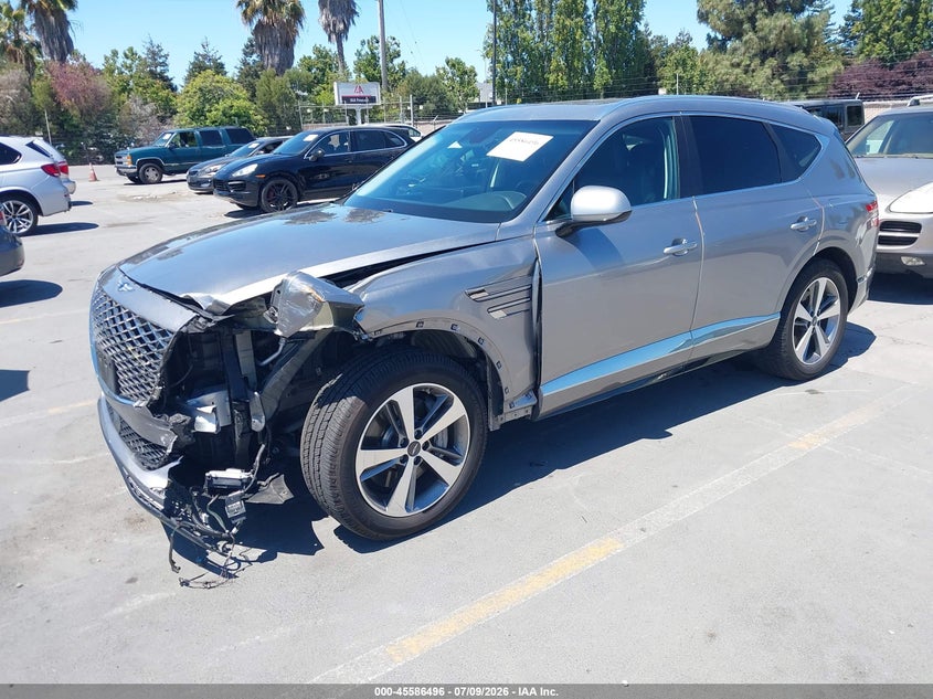 2021 Genesis Gv80 VIN KMUHCESC8MU050395 IAAI salvage auction — LEFT FRONT, Salvage (California), sold $10,600 on 2026-07-29 (photo 2)
