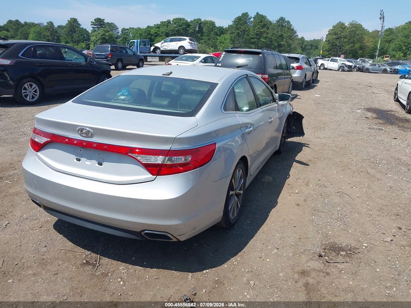 2016 Hyundai Azera VIN KMHFG4JG1GA555208 IAAI salvage auction — NORMAL WEAR, Clear (New Jersey), sold $1,200 on 2026-07-28 (photo 4)