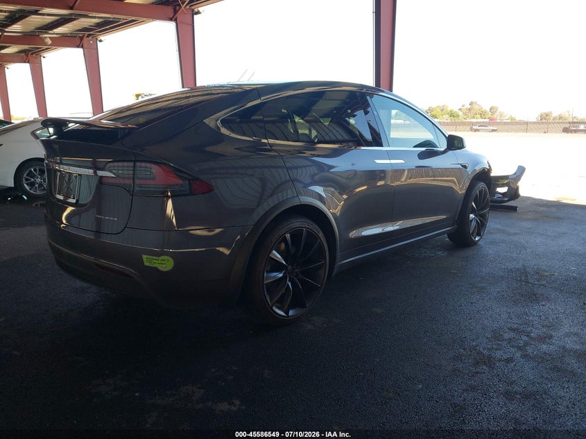 2021 Tesla Model x VIN 5YJXCAE27MF320414 IAAI salvage auction — FRONT END, Salvage (California), sold $16,100 on 2026-07-25 (photo 4)
