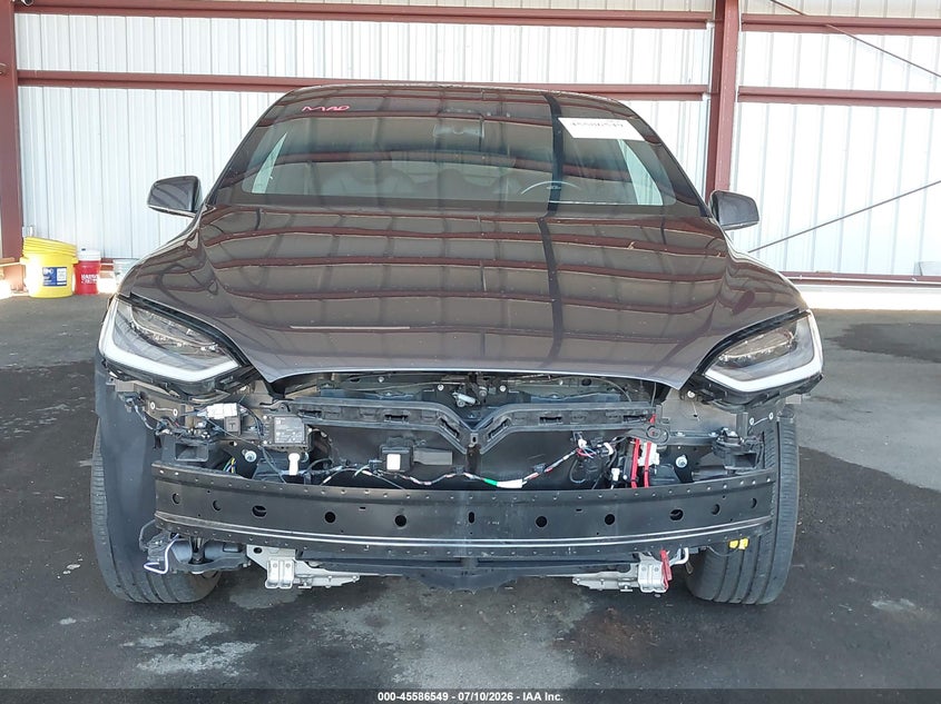 2021 Tesla Model x VIN 5YJXCAE27MF320414 IAAI salvage auction — FRONT END, Salvage (California), sold $16,100 on 2026-07-25 (photo 6)