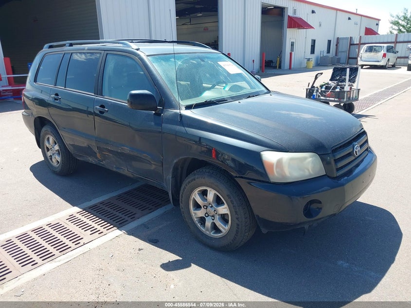 2006 Toyota Highlander VIN JTEEP21A160155505 IAAI salvage auction — NORMAL WEAR, Clear (Colorado), sold $725 on 2026-07-29 (photo 1)