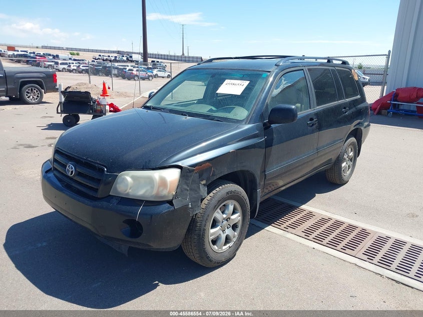 2006 Toyota Highlander VIN JTEEP21A160155505 IAAI salvage auction — NORMAL WEAR, Clear (Colorado), sold $725 on 2026-07-29 (photo 2)
