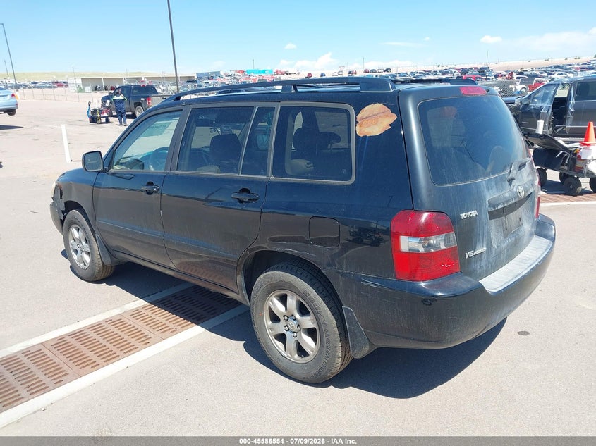 2006 Toyota Highlander VIN JTEEP21A160155505 IAAI salvage auction — NORMAL WEAR, Clear (Colorado), sold $725 on 2026-07-29 (photo 3)