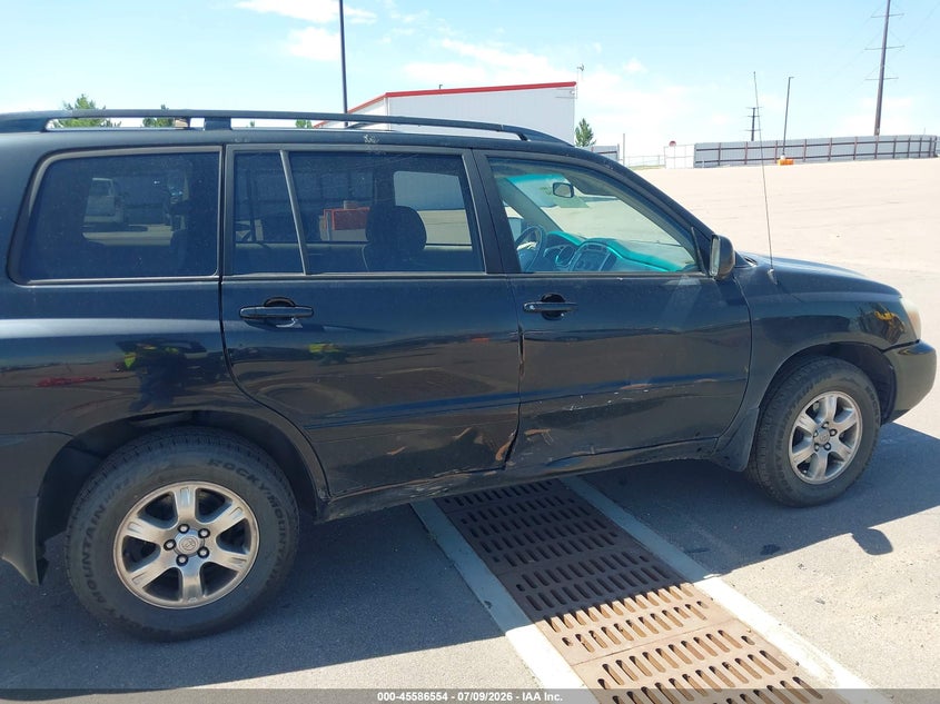 2006 Toyota Highlander VIN JTEEP21A160155505 IAAI salvage auction — NORMAL WEAR, Clear (Colorado), sold $725 on 2026-07-29 (photo 6)