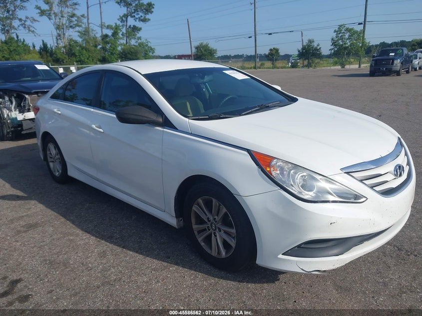 2014 Hyundai Sonata VIN 5NPEB4ACXEH885043 IAAI salvage auction — NORMAL WEAR, Clear (Florida), sold $325 on 2026-07-28 (photo 1)