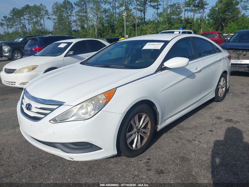 2014 Hyundai Sonata VIN 5NPEB4ACXEH885043 IAAI salvage auction — NORMAL WEAR, Clear (Florida), sold $325 on 2026-07-28 (photo 2)