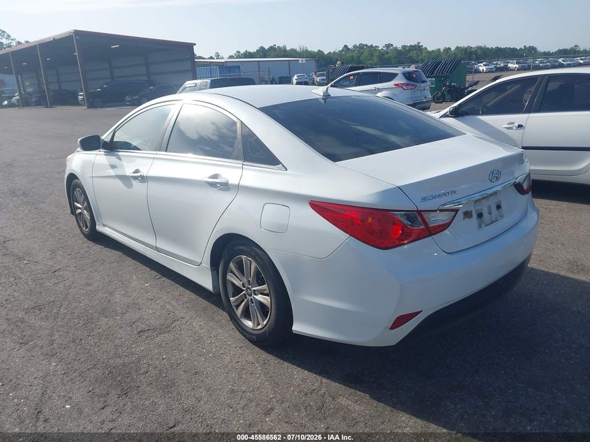 2014 Hyundai Sonata VIN 5NPEB4ACXEH885043 IAAI salvage auction — NORMAL WEAR, Clear (Florida), sold $325 on 2026-07-28 (photo 3)