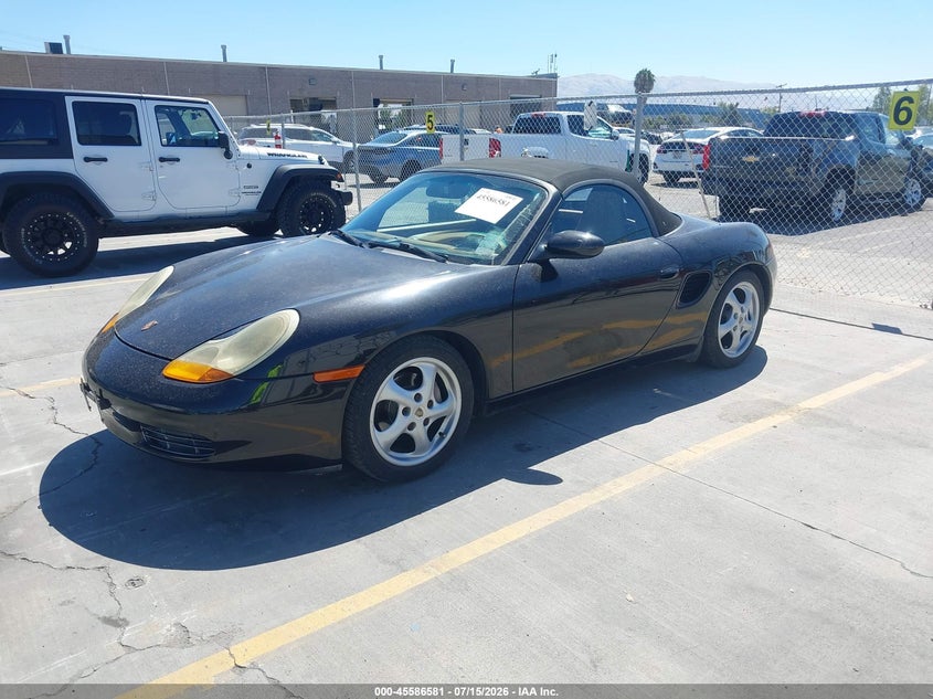 1998 Porsche Boxster VIN WP0CA2988WU624452 IAAI salvage auction — FRONT END, Salvage (California), sold $875 on 2026-08-10 (photo 2)