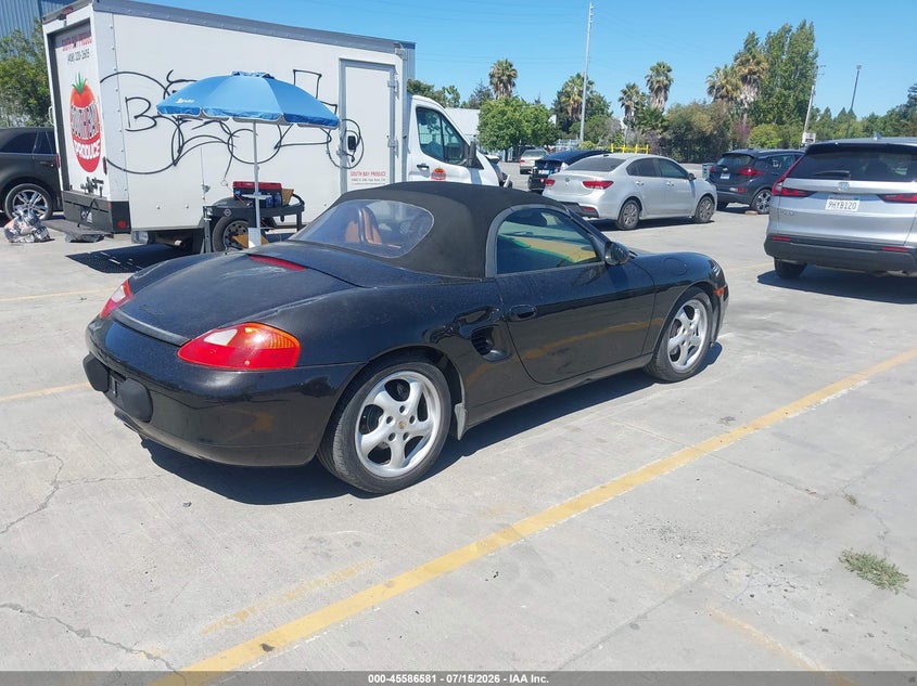 1998 Porsche Boxster VIN WP0CA2988WU624452 IAAI salvage auction — FRONT END, Salvage (California), sold $875 on 2026-08-10 (photo 4)