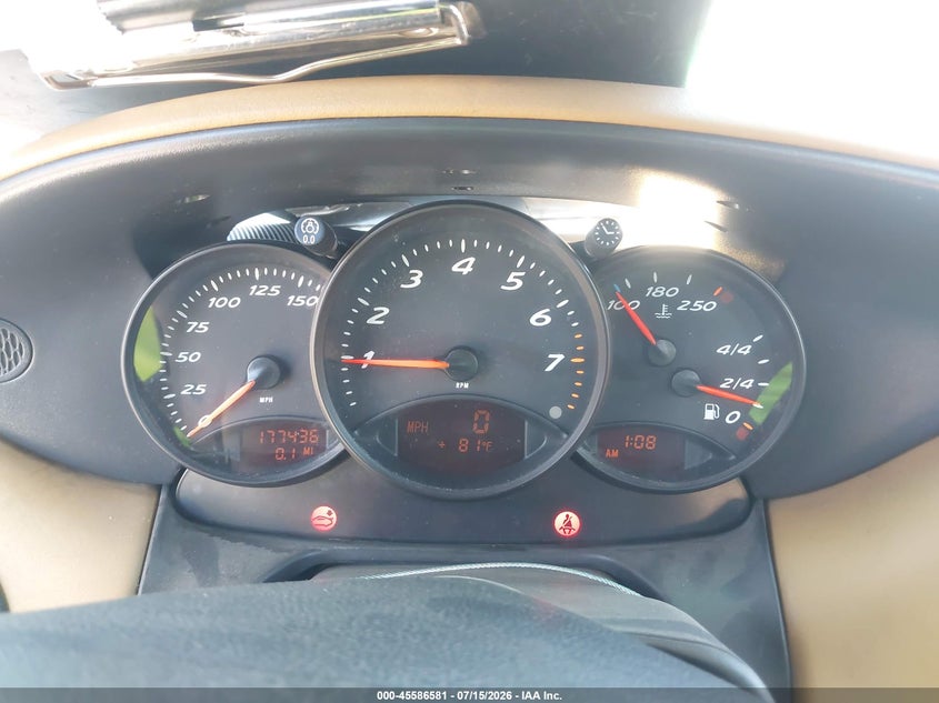 1998 Porsche Boxster VIN WP0CA2988WU624452 IAAI salvage auction — FRONT END, Salvage (California), sold $875 on 2026-08-10 (photo 7)