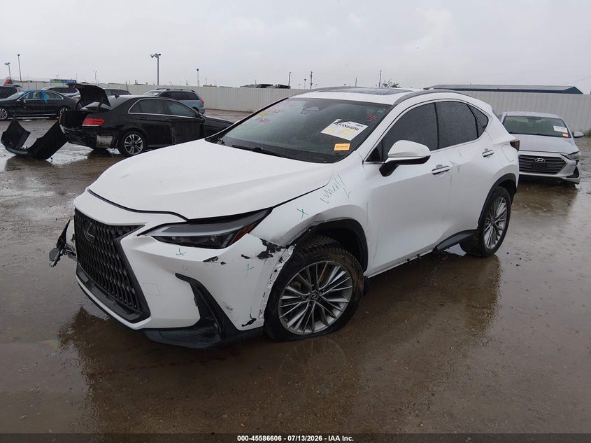 2023 Lexus Nx VIN JTJGKCEZXP5007713 IAAI salvage auction — FRONT END, Salvage (Texas), sold $19,100 on 2026-08-02 (photo 2)