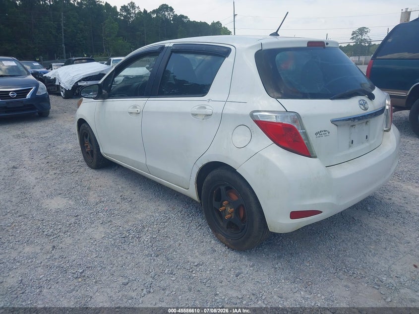 2012 Toyota Yaris VIN JTDKTUD30CD509224 IAAI salvage auction — NORMAL WEAR, Clear (Alabama), sold $1,050 on 2026-07-31 (photo 3)