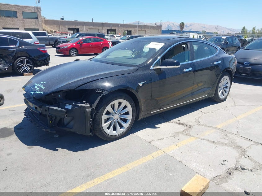 2017 Tesla Model s VIN 5YJSA1E22HF191679 IAAI salvage auction — REAR END, Salvage Title, sold $7,100 on 2026-08-03 (photo 2)