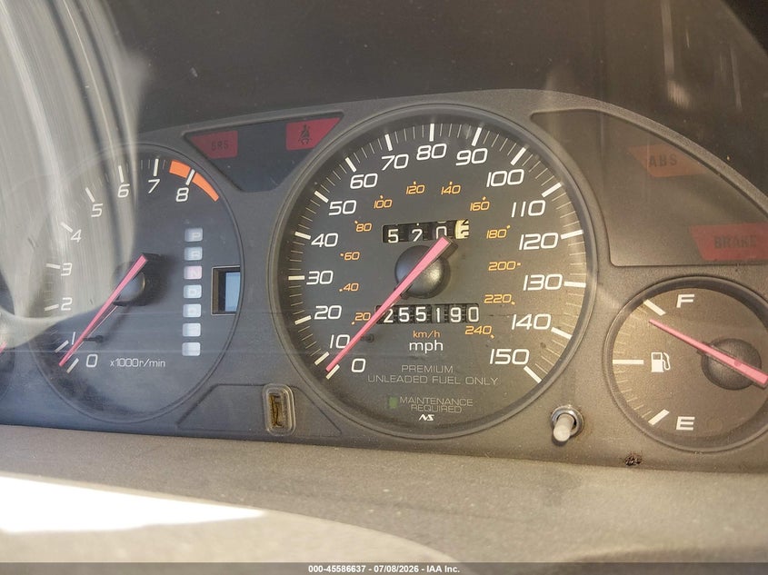 1998 Honda Prelude VIN JHMBB6241WC003727 IAAI salvage auction — NORMAL WEAR, Clear (California), sold $200 on 2026-07-24 (photo 7)