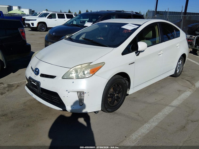 2014 Toyota Prius VIN JTDKN3DU8E1737165 IAAI salvage auction — RIGHT REAR, Clear - Dealer Only (California), sold $3,350 on 2026-07-14 (photo 2)