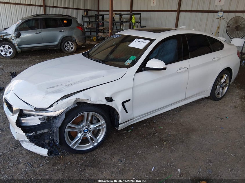 2018 BMW 4er VIN WBA4J1C57JBG78827 IAAI salvage auction — LEFT FRONT, Salvage (Louisiana), sold $3,500 on 2026-08-10 (photo 2)