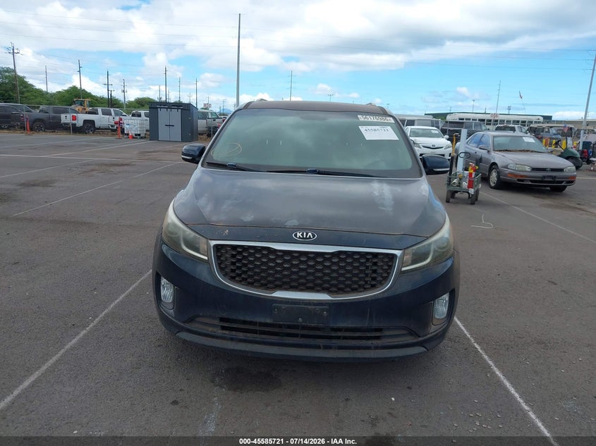 2016 Kia SEDONA VIN KNDMC5C12G6169762 IAAI salvage auction — NORMAL WEAR, Clear (Hawaii), sold $425 on 2026-07-28 (photo 6)