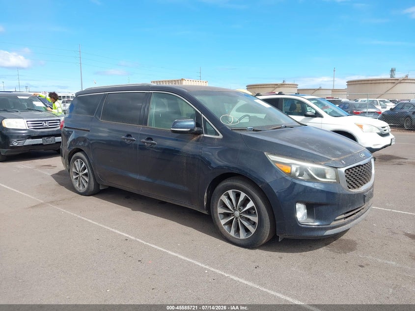 2016 Kia SEDONA VIN KNDMC5C12G6169762 IAAI salvage auction — NORMAL WEAR, Clear (Hawaii), sold $425 on 2026-07-28 (photo 1)