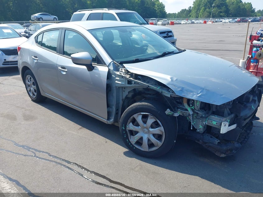 2014 Mazda 3 VIN JM1BM1U78E1169551 IAAI salvage auction — NORMAL WEAR, Clear (North Carolina), sold $625 on 2026-07-29 (photo 1)