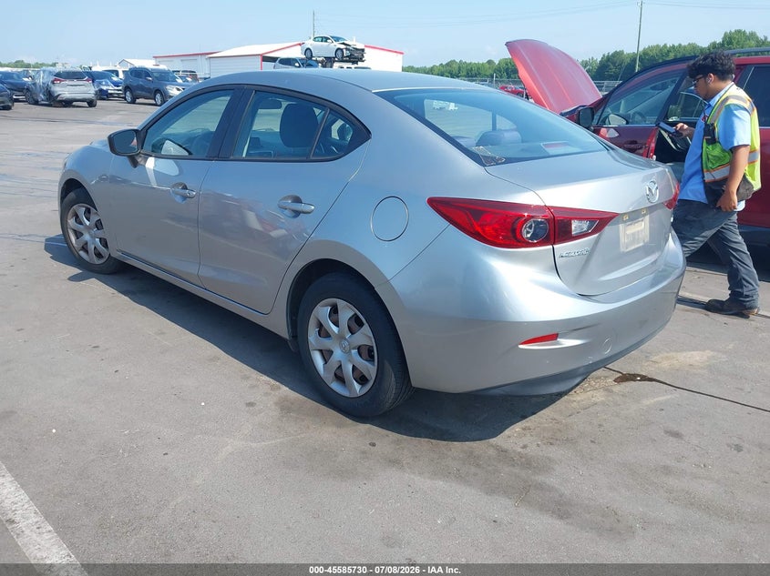 2014 Mazda 3 VIN JM1BM1U78E1169551 IAAI salvage auction — NORMAL WEAR, Clear (North Carolina), sold $625 on 2026-07-29 (photo 3)