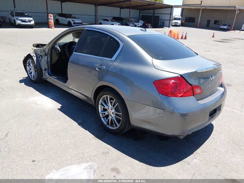 2011 Infiniti G37 VIN JN1CV6AP9BM502467 IAAI salvage auction — FRONT END, Salvage (California), sold $2,625 on 2026-07-22 (photo 3)
