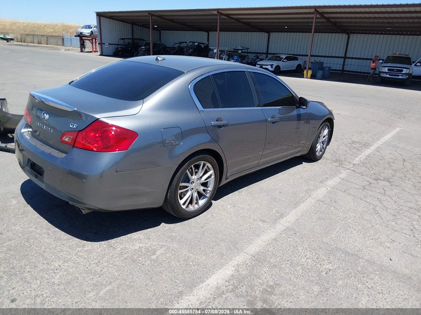 2011 Infiniti G37 VIN JN1CV6AP9BM502467 IAAI salvage auction — FRONT END, Salvage (California), sold $2,625 on 2026-07-22 (photo 4)