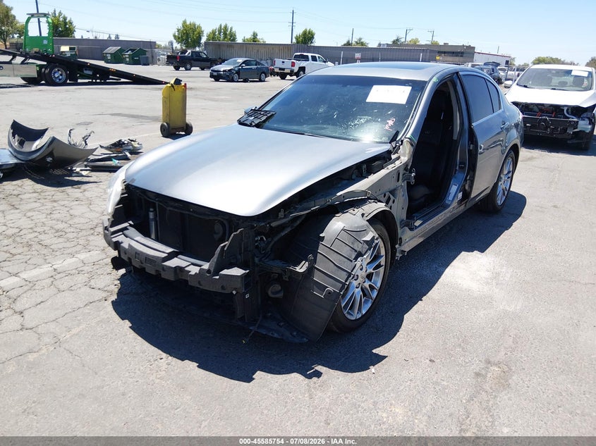 2011 Infiniti G37 VIN JN1CV6AP9BM502467 IAAI salvage auction — FRONT END, Salvage (California), sold $2,625 on 2026-07-22 (photo 6)