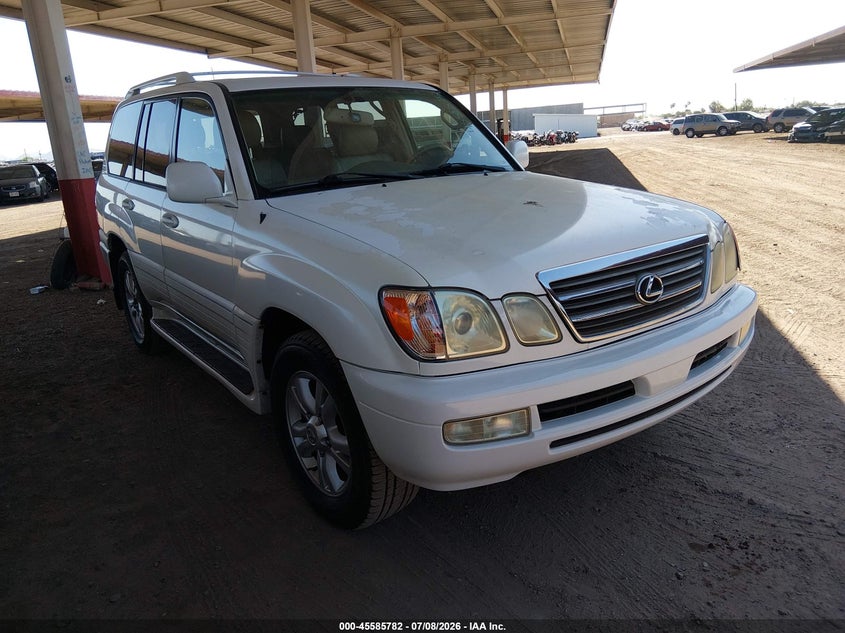 2004 Lexus Lx 470 VIN JTJHT00W443540368 IAAI salvage auction — FRONT END, Salvage (Arizona), sold $5,900 on 2026-07-14 (photo 1)