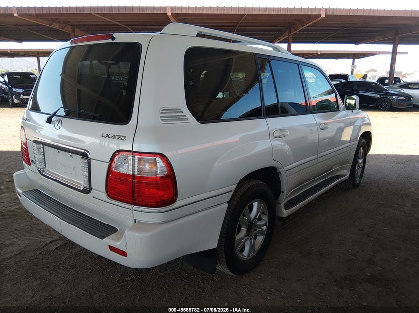 2004 Lexus Lx 470 VIN JTJHT00W443540368 IAAI salvage auction — FRONT END, Salvage (Arizona), sold $5,900 on 2026-07-14 (photo 4)