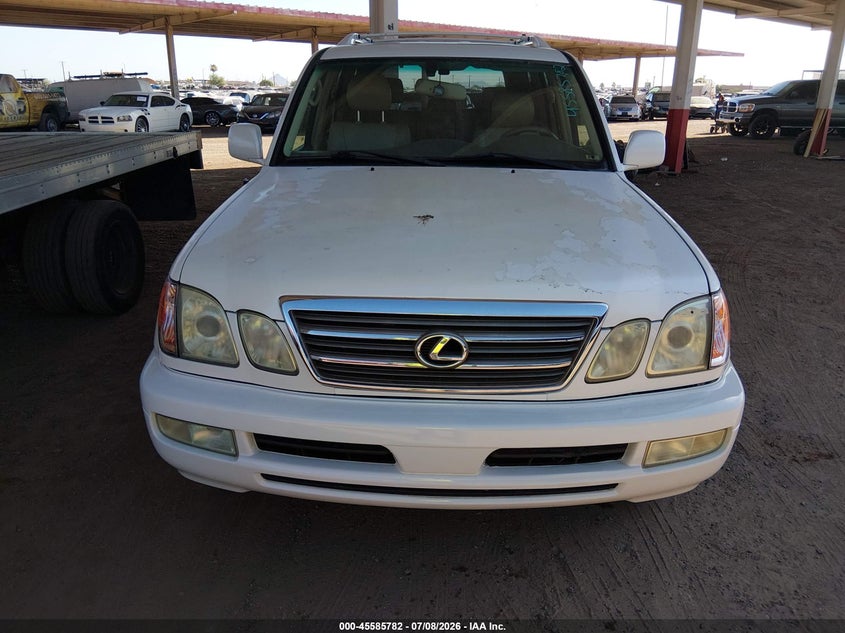 2004 Lexus Lx 470 VIN JTJHT00W443540368 IAAI salvage auction — FRONT END, Salvage (Arizona), sold $5,900 on 2026-07-14 (photo 6)
