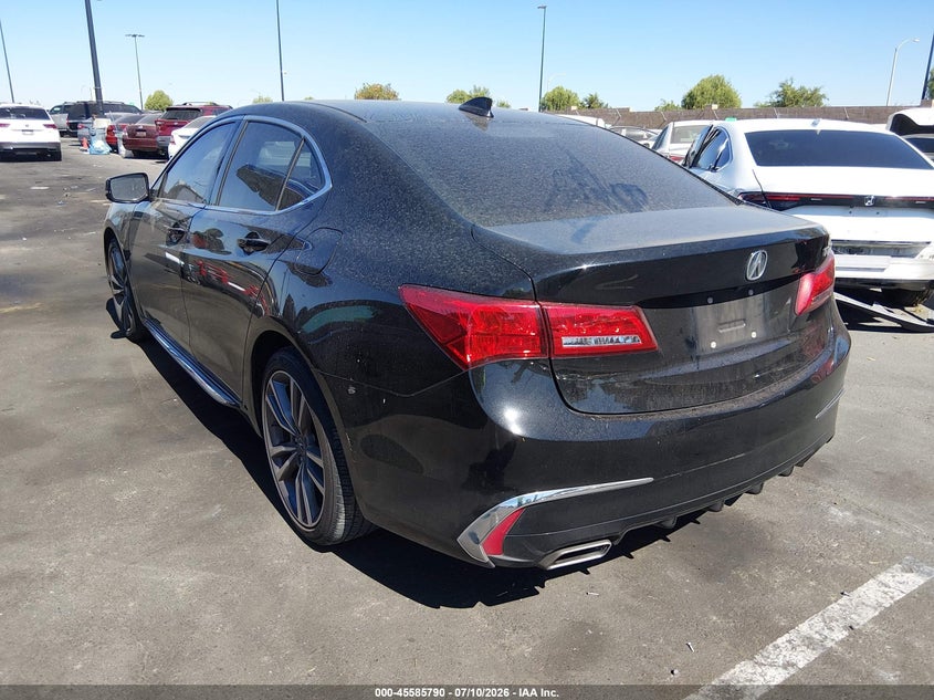 2019 Acura Tlx VIN 19UUB2F42KA009847 IAAI salvage auction — RIGHT REAR, Salvage Certificate (California), sold $225 on 2026-07-24 (photo 3)