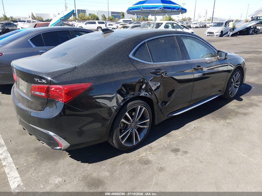 2019 Acura Tlx VIN 19UUB2F42KA009847 IAAI salvage auction — RIGHT REAR, Salvage Certificate (California), sold $225 on 2026-07-24 (photo 4)