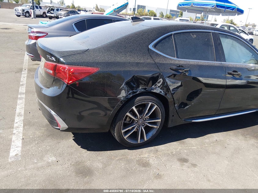 2019 Acura Tlx VIN 19UUB2F42KA009847 IAAI salvage auction — RIGHT REAR, Salvage Certificate (California), sold $225 on 2026-07-24 (photo 6)
