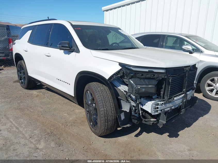 2025 Chevrolet Traverse VIN 1GNEVLRS3SJ167423 IAAI salvage auction — FRONT END, Salvage Title, sold $15,900 on 2026-07-31 (photo 1)