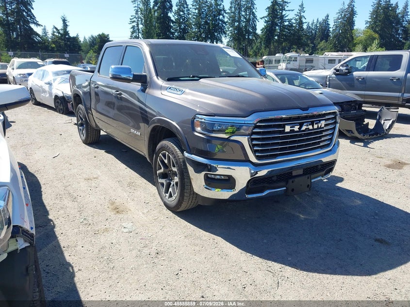 2026 Ram 1500 VIN 3C6SRFJP0T4181106 IAAI salvage auction — RIGHT REAR, Salvage Title, sold $34,300 on 2026-07-29 (photo 1)