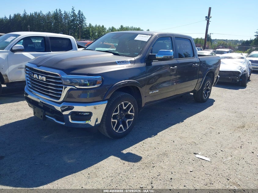 2026 Ram 1500 VIN 3C6SRFJP0T4181106 IAAI salvage auction — RIGHT REAR, Salvage Title, sold $34,300 on 2026-07-29 (photo 2)