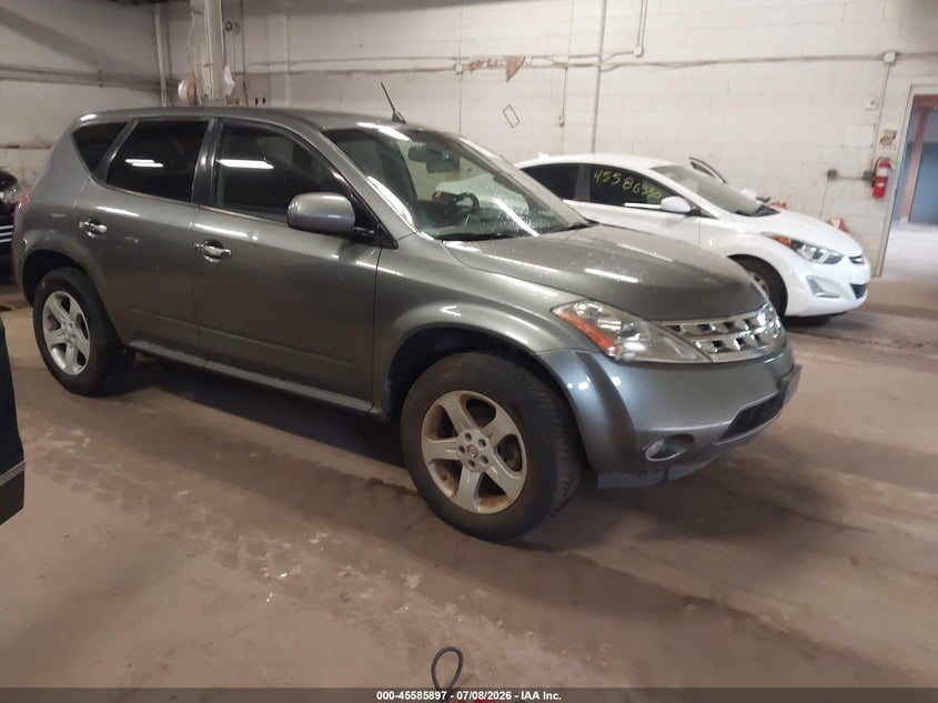 2005 Nissan Murano VIN JN8AZ08W35W400209 IAAI salvage auction — NORMAL WEAR, Clear (Minnesota), sold $300 on 2026-07-29 (photo 1)