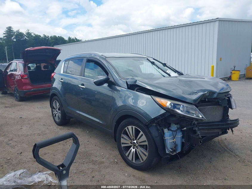 2015 Kia Sportage VIN KNDPCCAC1F7727907 IAAI salvage auction — FRONT END, Clear (Massachusetts), sold $1,450 on 2026-07-24 (photo 1)