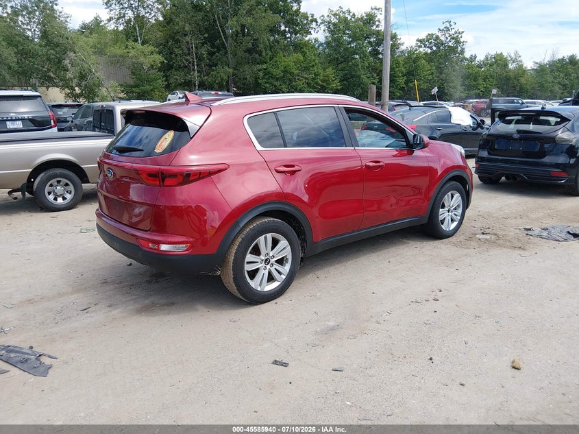 2017 Kia Sportage VIN KNDPM3AC2H7240859 IAAI salvage auction — NORMAL WEAR, Original (New Hampshire), sold $1,900 on 2026-07-16 (photo 4)