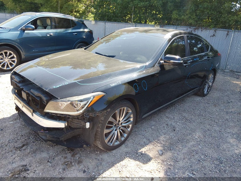 2018 Genesis G80 VIN KMHGN4JF6JU228603 IAAI salvage auction — FRONT END, Salvage Title, sold $25 on 2026-07-29 (photo 2)