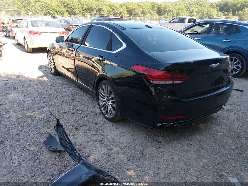 2018 Genesis G80 VIN KMHGN4JF6JU228603 IAAI salvage auction — FRONT END, Salvage Title, sold $25 on 2026-07-29 (photo 3)