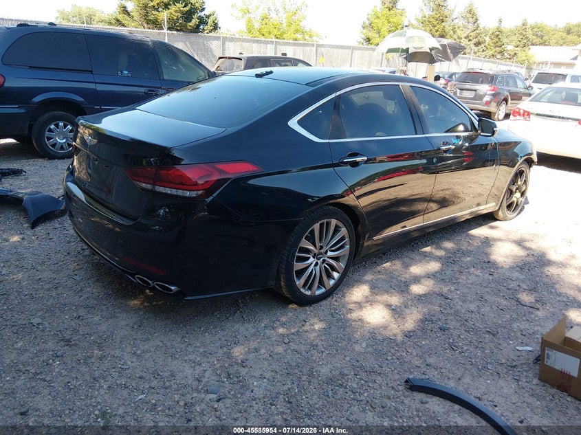2018 Genesis G80 VIN KMHGN4JF6JU228603 IAAI salvage auction — FRONT END, Salvage Title, sold $25 on 2026-07-29 (photo 4)