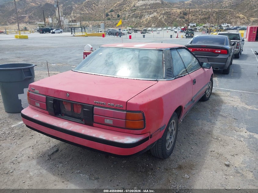 1988 Toyota Celica VIN JT2ST67C9J7275158 IAAI salvage auction — NORMAL WEAR, Clear - Dealer Only (California), sold $175 on 2026-07-22 (photo 4)