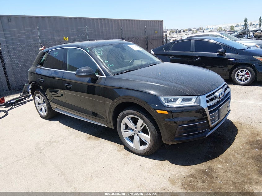 2018 Audi Q5 VIN WA1BNAFY0J2106249 IAAI salvage auction — REAR END, Salvage (California), sold $7,700 on 2026-07-29 (photo 1)