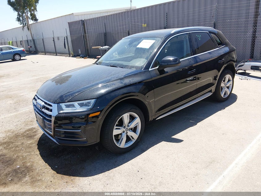 2018 Audi Q5 VIN WA1BNAFY0J2106249 IAAI salvage auction — REAR END, Salvage (California), sold $7,700 on 2026-07-29 (photo 2)