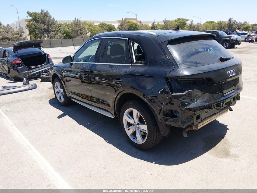 2018 Audi Q5 VIN WA1BNAFY0J2106249 IAAI salvage auction — REAR END, Salvage (California), sold $7,700 on 2026-07-29 (photo 3)